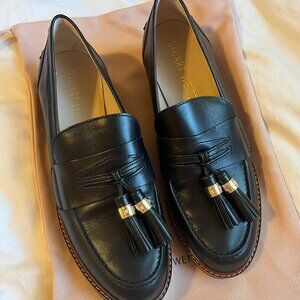 Stuart Weitzman manila black smooth calf loafer